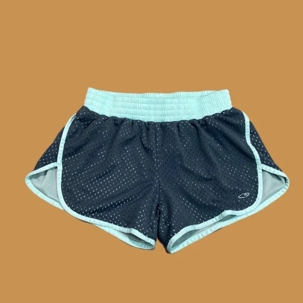 GUC C9 Champion Mesh Lined Mint and Grey Running Shorts, Large